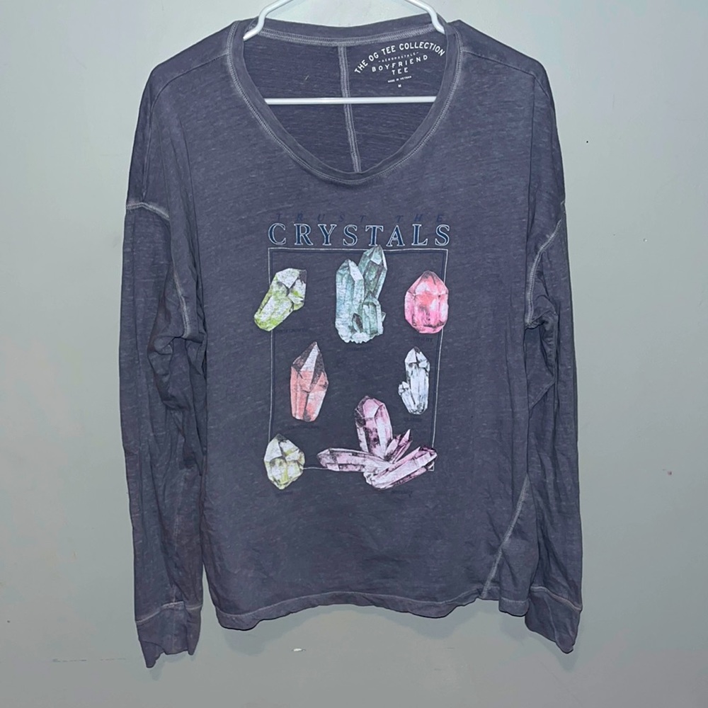Medium Oversized Crystal Aeropostale Long Sleeve